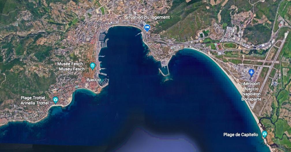 Magnifique Appartement Avec Balcon Vue Mer A L'Entree D'Ajaccio Ajaccio  Eksteriør bilde